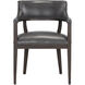 Brylea Brown / Brentwood Charcoal Leather Dining Armchair